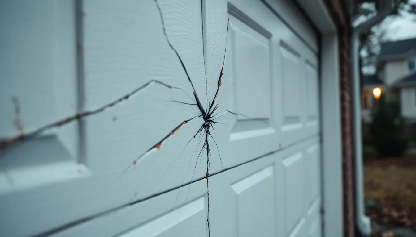 Garage Door Hinge Replacement in Arlington